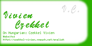 vivien czekkel business card